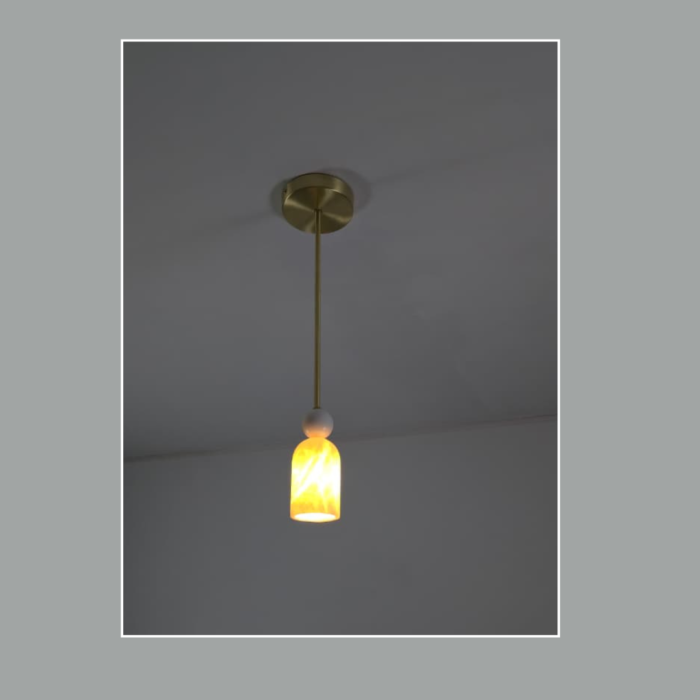 AuraGlow Marble Pendant Light