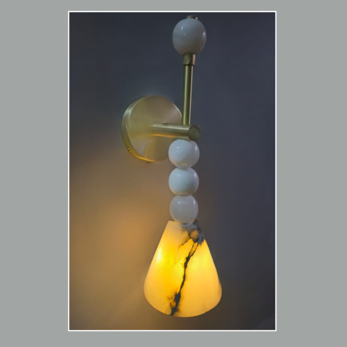 Aura Luxe Marble Pendant Wall Light