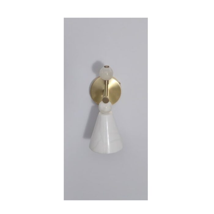 Luxury Alabaster Wall Light Brass Wall Sconce Alpha-WL-03