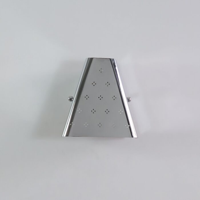 Handmade Wall Light, Modern Chrome Finish Triangular Wall Light | Geometric Pattern LED Wall Sconce for Living Room & Bedroom