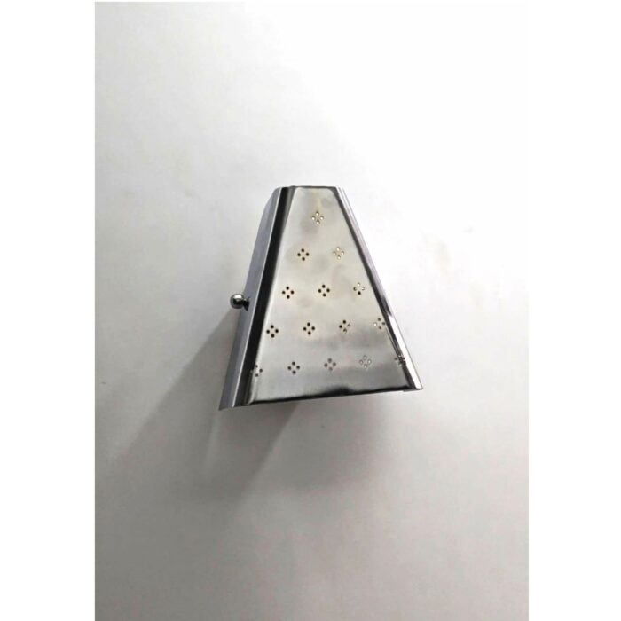 Handmade Wall Light with geometric metal frame and elegant handcrafted design