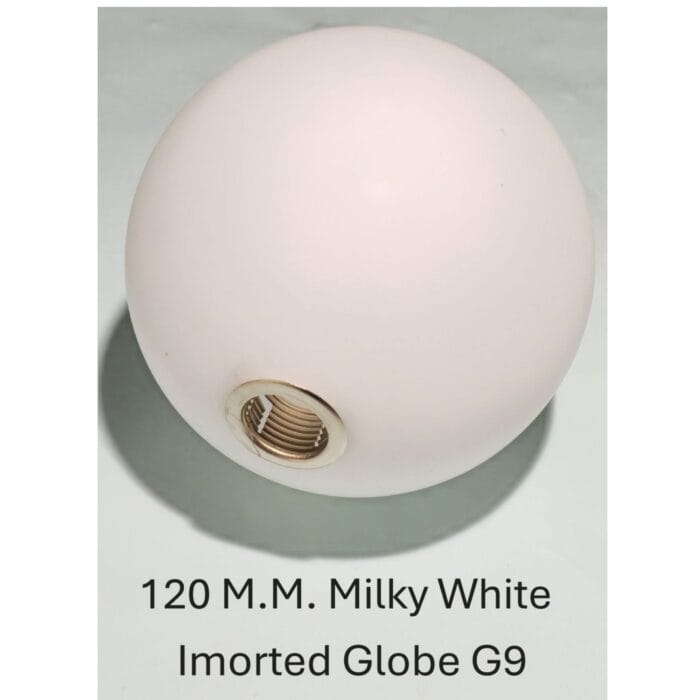 120 MM G9 Opal Milky Glass Globe Shade
